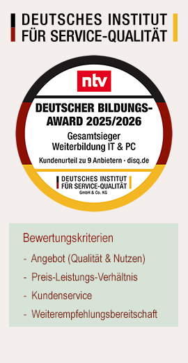 Platz 1 für PC-COLLEGE beim Deutschen Bildungs-Award 2025/2026